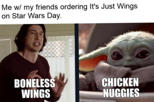 It's Just Wings food
