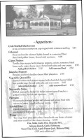 Tannersville Inn menu