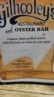 Gilhooley's Restaurant Oyster Bar menu