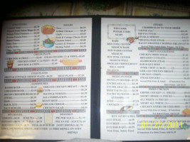 The New Maverick Cafe menu