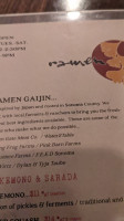 Ramen Gaijin menu