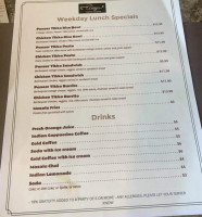 Aavya Indian Cuisine menu