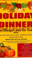 2reign Catering menu