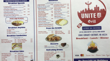 United Coney Island menu