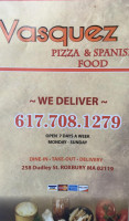 Vasquez Pizza And Spanish Food food