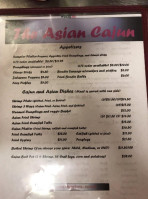 Asian Cajun Grill menu