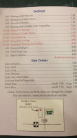 Golden China Buffet menu