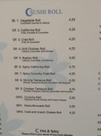 Tokyo Grill menu