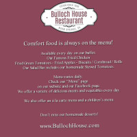 Bulloch House food