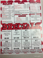 Tonelli's Pizza menu