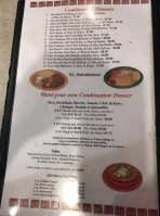 La Ribera Mexican menu