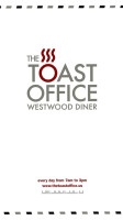 The Toast Office menu