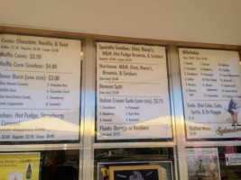 Sylvester's Soft Serve Ice Cream menu