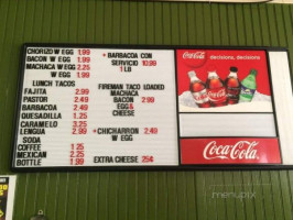 Tortilleria Mama Sara menu