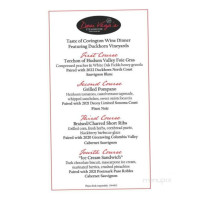 Desi Vega's Steakhouse menu