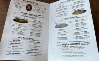 Jimmy's Pizza Pasta menu