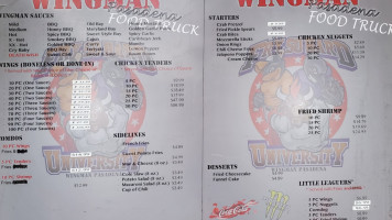 Wingman menu