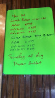 Dynasty Buffet Sushi Hibachi menu