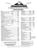 Apollo Pizza menu