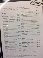 Priscilla's Cruise In Cafe menu