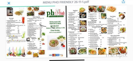 Pho Tan Vietnamese Cuisine menu