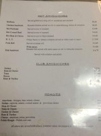 Henry's Deli menu