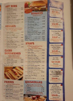 Tony's Pizza menu