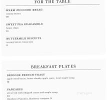 The Meeting House menu
