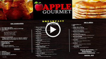 Apple Gourmet menu