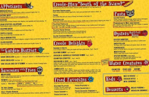 Pancheaux's Cajun Cantina menu