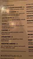 Noto Italian menu