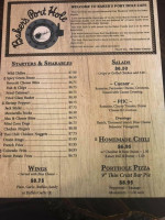 Baker's Port Hole Bar, Restaurant Liquor Store menu
