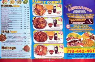 Dominican Food Corp menu