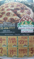L L Pizza Pasta New York Style menu