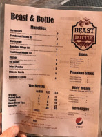 Beast And Bottle menu