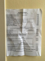 Joey Mcbride's Pub menu