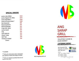 Ang Sarap Grill menu