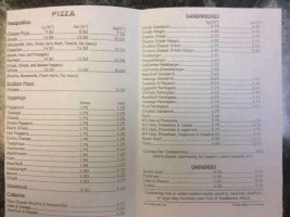 Quality Pizza menu