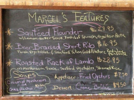 Marcel's menu