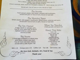 Terry Lynn's Cafe Creative Catering menu