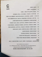 C Cafe menu