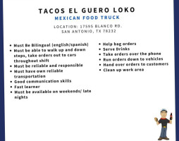 Tacos El Guero Loko outside