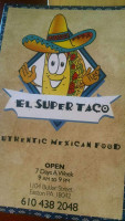 El Super Taco menu