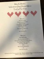 Miss K's Bistro And Catering menu