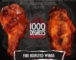 1000 Degrees Pizza Salad Wings food