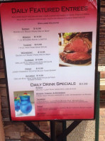 The Pour House menu