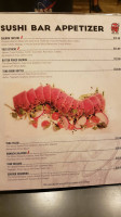 Tako Sushi menu