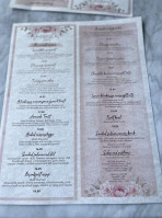 Rose Cafe menu