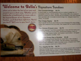 Bella's menu
