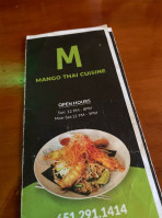 Mango Thai Cuisine menu